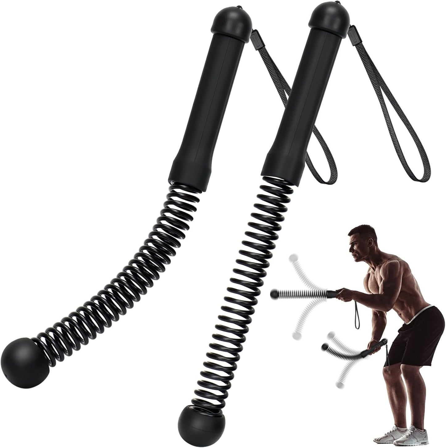Upgrade Cordless Battle Ropes for Home Gym, HIIT, Strength Training