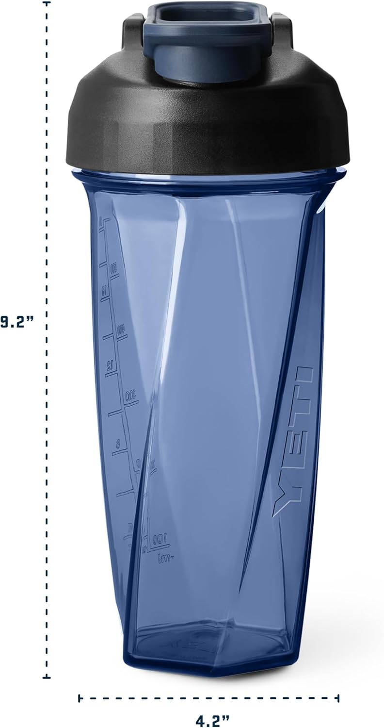 YETI Yonder Helimix Vortex Blender Shaker Bottle, 27oz, Charcoal