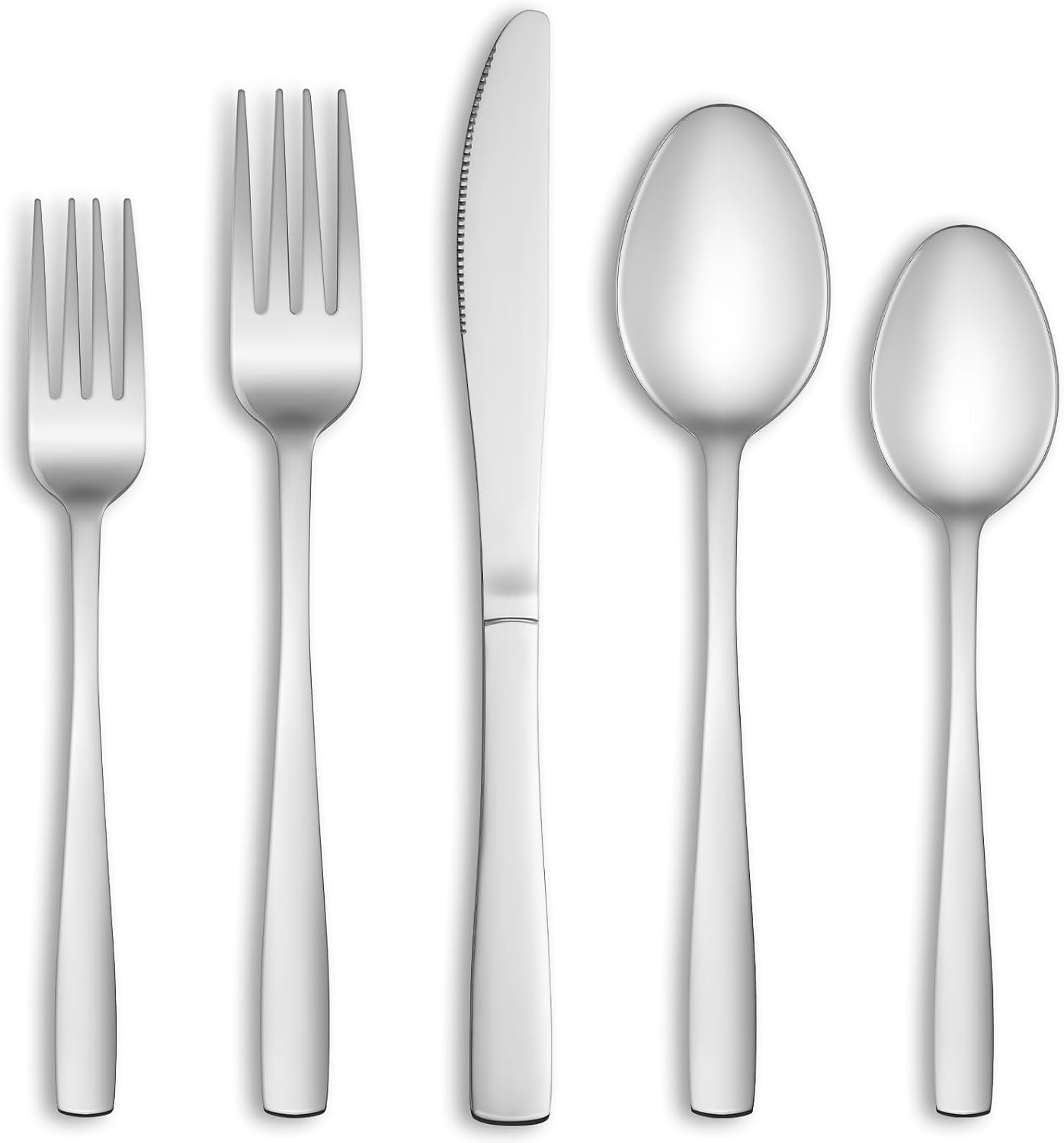 MUTNITT 30 Pcs Silverware Set Service for 6,Premium Stainless Steel Flatware Set,Mirror Polished Cutlery Utensil Sets,Durable Kitchen Eating Tableware Sets,Include Fork Knife Spoon,Dishwasher Safe