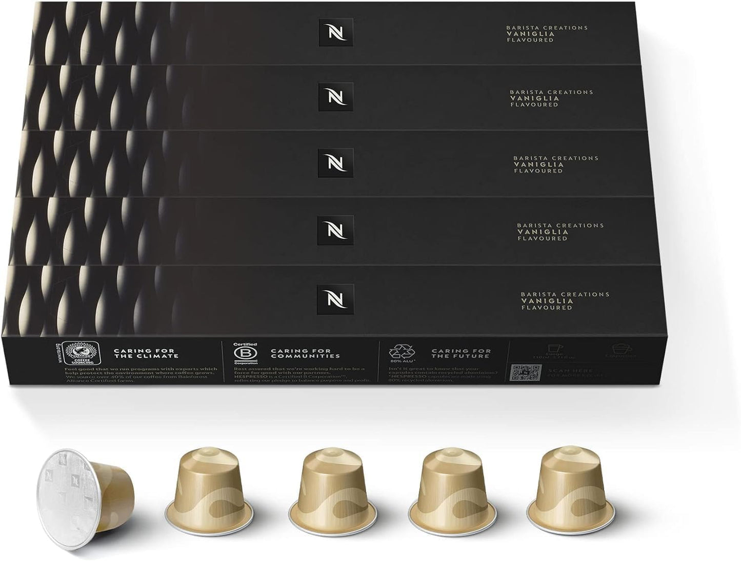 Nespresso Original Line Vaniglia Medium Roast Espresso Coffee Pods 50 Count