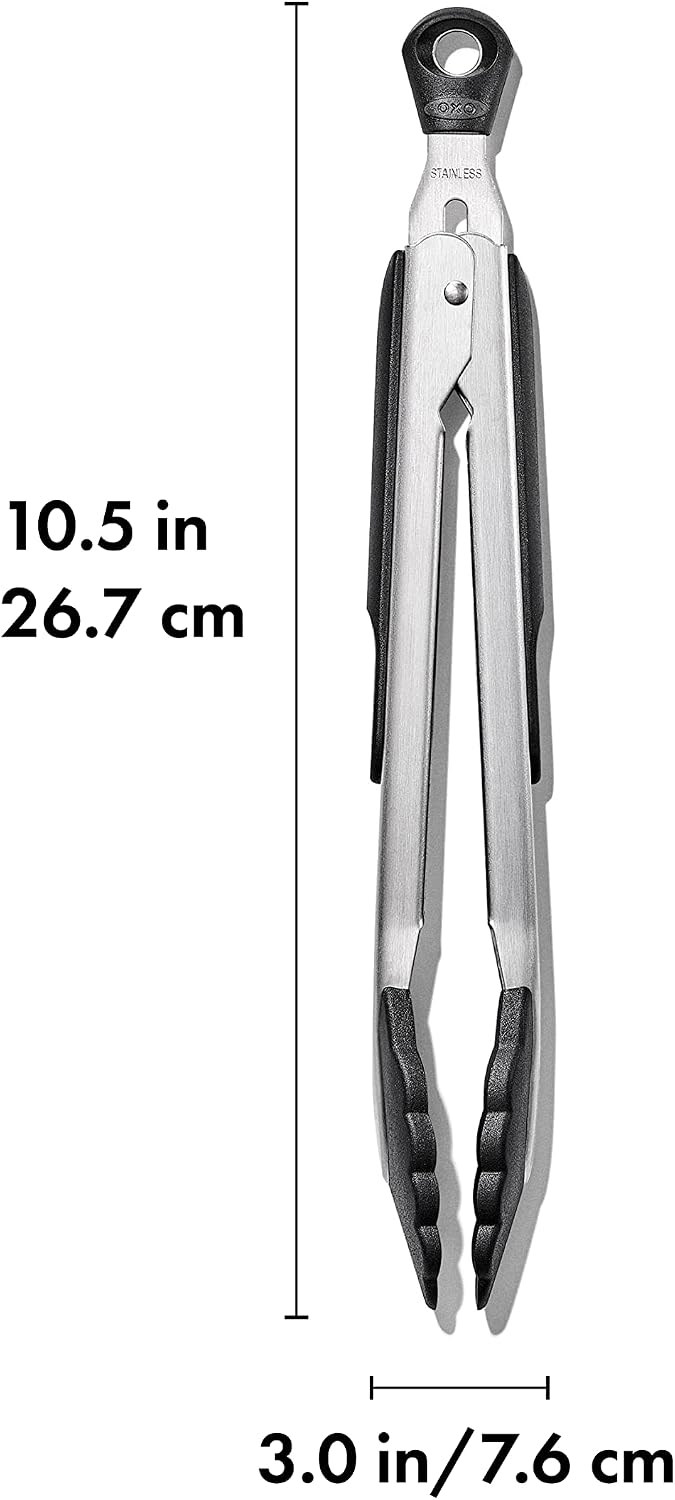 OXO Good Grips 2-Piece Tongs with Nylon Heads Set