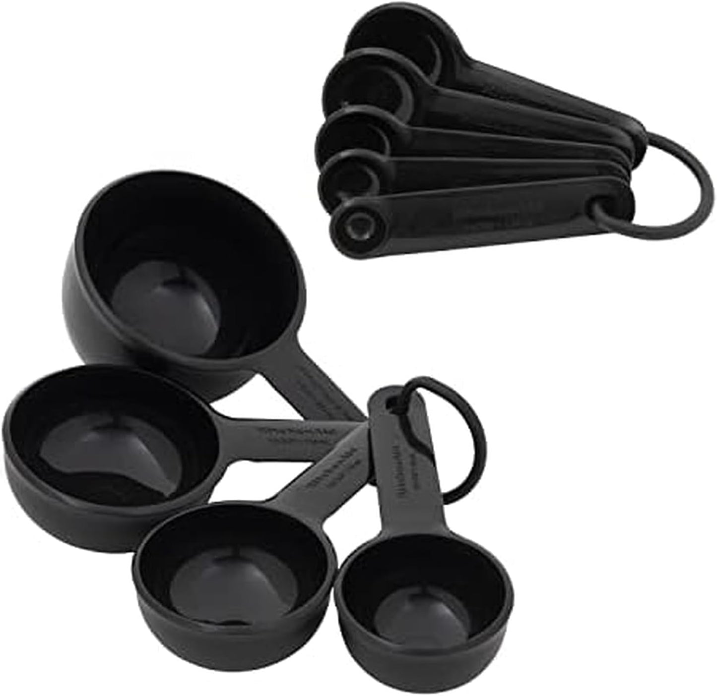 KitchenAid Universal Easy To Read Measuring Cup and Spoon Set with Soft Grip Handle for Maximum Control, Hang Hole and Nesting For Easy Storage, Dishwasher Safe, 9 Piece, Pistachio