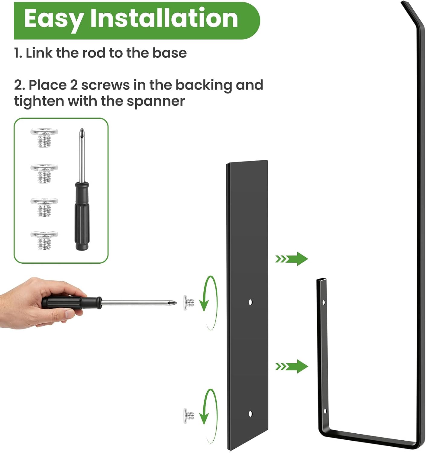 Paper Towel Holder, Magnetic Paper Towel Holder for Fridge, Toilet Paper Roll Holder Magnet Towel Rack Wall Mount Fridge Organizer for Paper Towels Rolls Bathroom Pantry RV Kitchen Storage