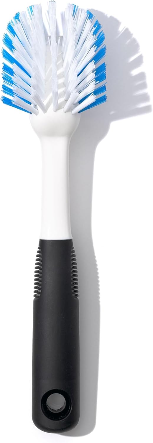 OXO Good Grips Dish Scrub Brush with Non-Slip Handle, Nylon Bristles