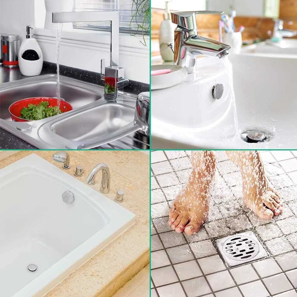 Drain Snake Hair Drain Clog Remover - 3 Pack Shower Sink Unclogger Tool | Flexible Drain Snake Removes Hair Clogs from Sink, Shower, and Bathtub Drains to Restore Water Flow