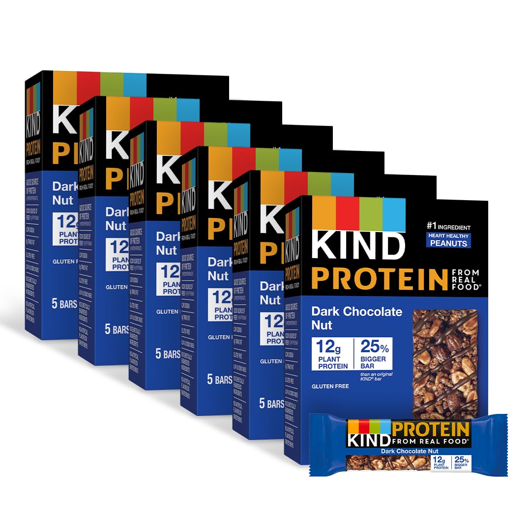 KIND Protein Bars, Crunchy Peanut Butter, Gluten Free, 12g Protein, 12 Count