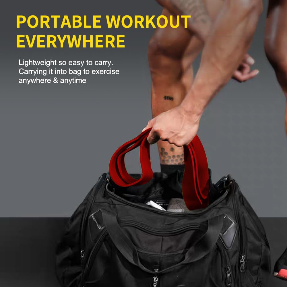 rosapoar natural latex resistance band pull up fitness exercise band