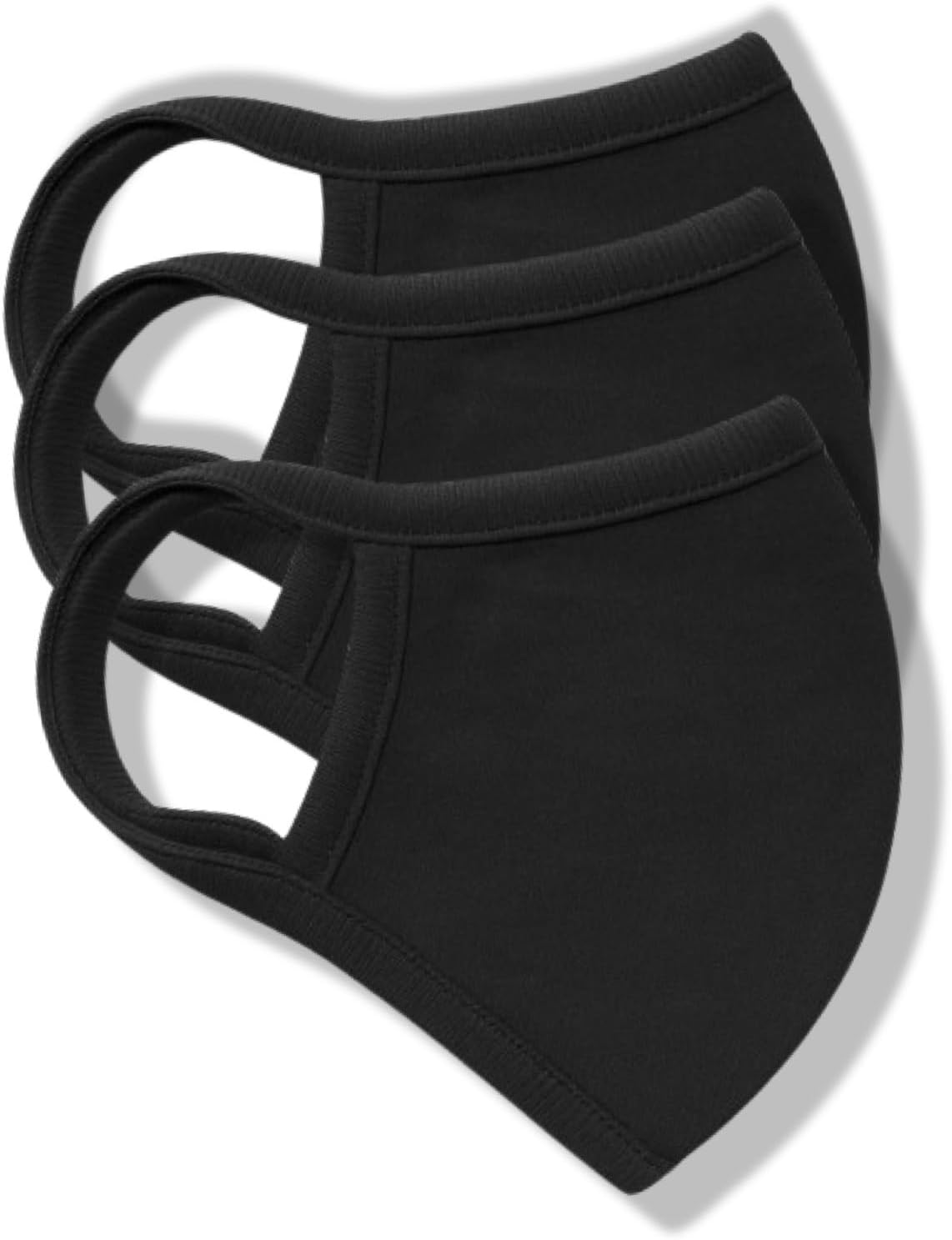 Cotton Face Masks - Premium Organic Cotton, Reusable Washable Soft Cloth 3/6 Pk