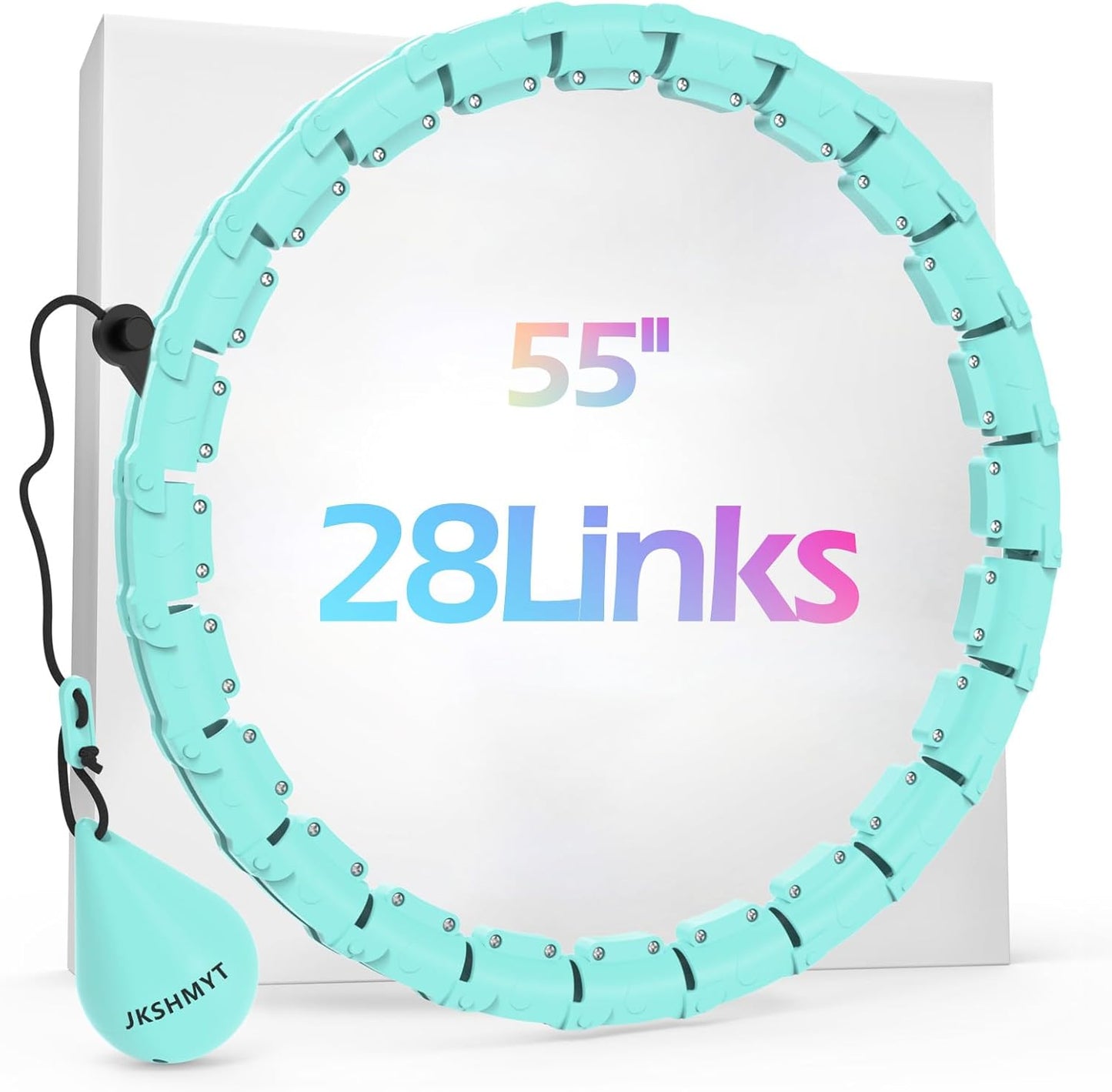 Weighted Hula Hoop for Adults - 47" Fitness Hoop with 24 Detachable Links for Weight Loss