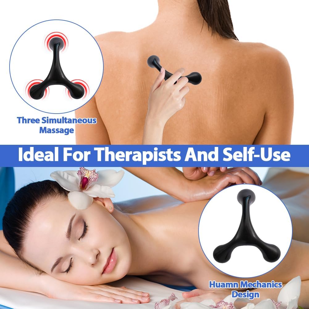 Abnaok Manual Trigger Point Massage Tool and Thumb Saver for Deep Tissue Massage