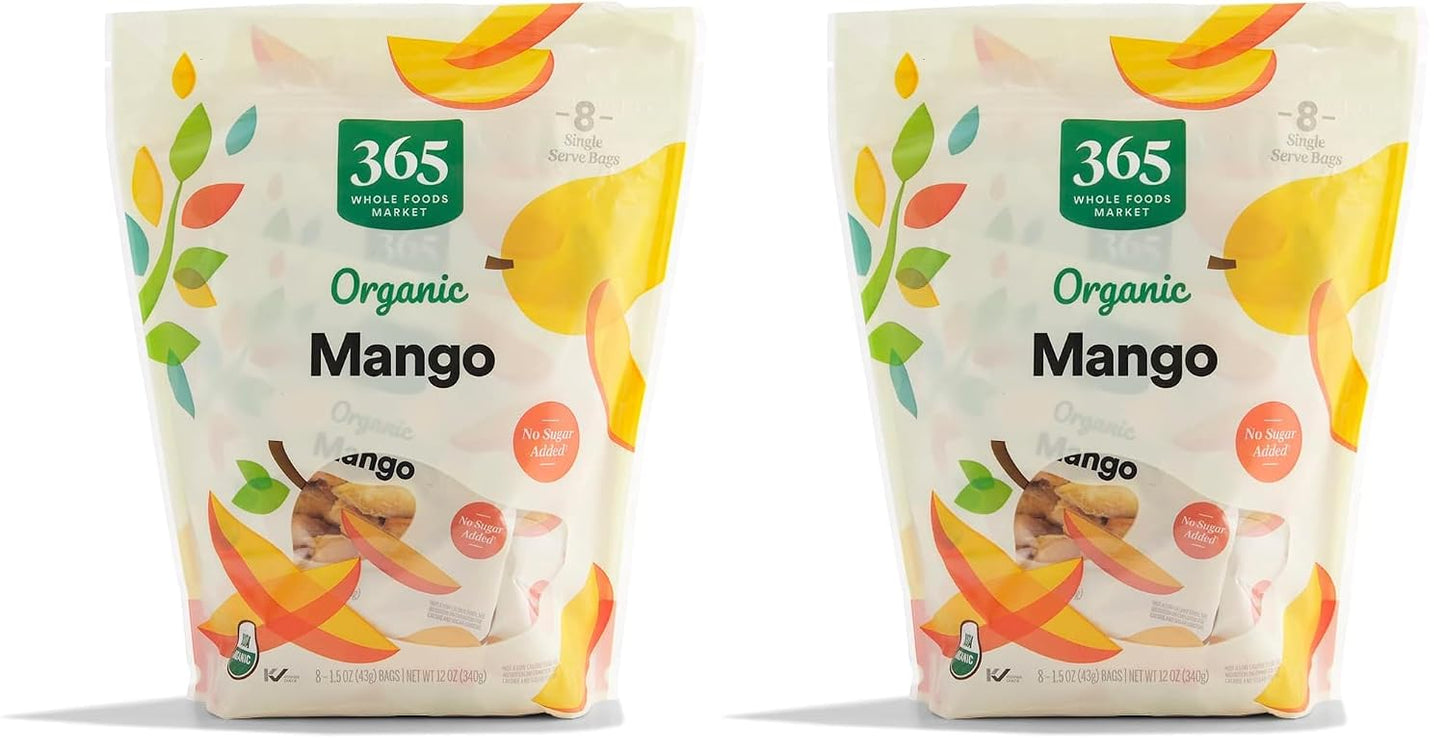 365 by Whole Foods Market Organic Mango Snacks 8 Pack 12 Ounce