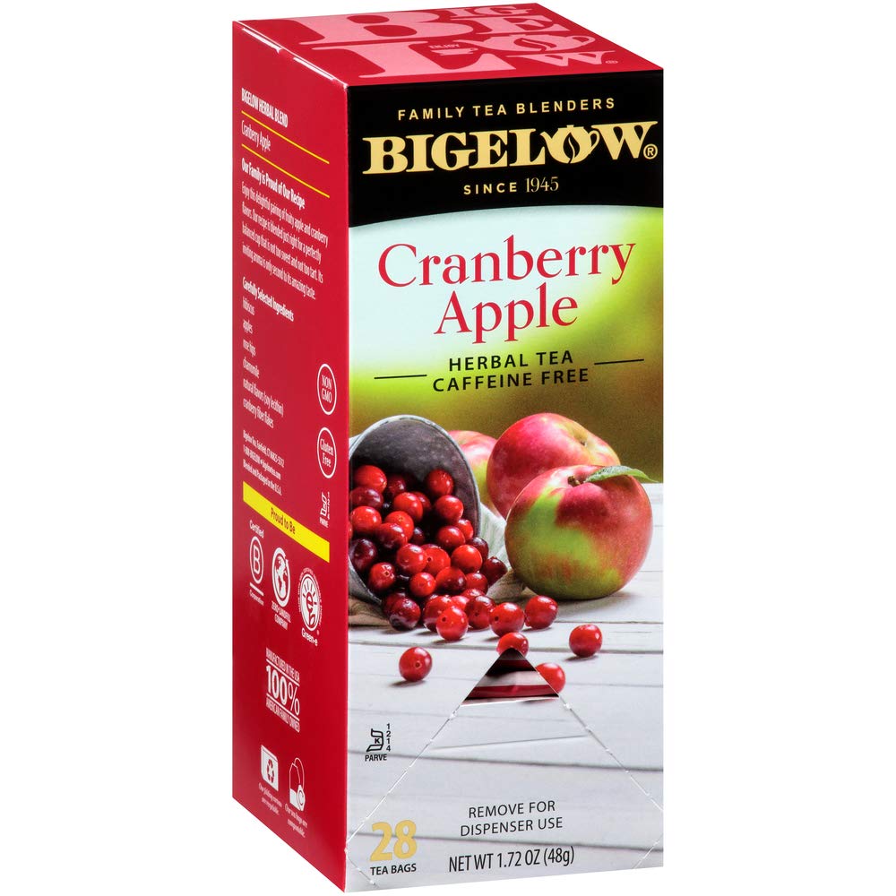 Bigelow Cranberry Apple Herbal Tea Bags 28-Count Box Pack of 1
