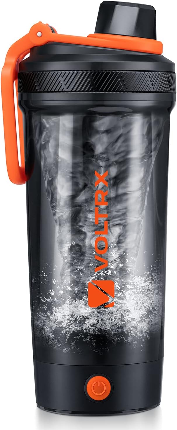 VOLTRX 24oz Electric Protein Shaker Bottle - USB Rechargeable