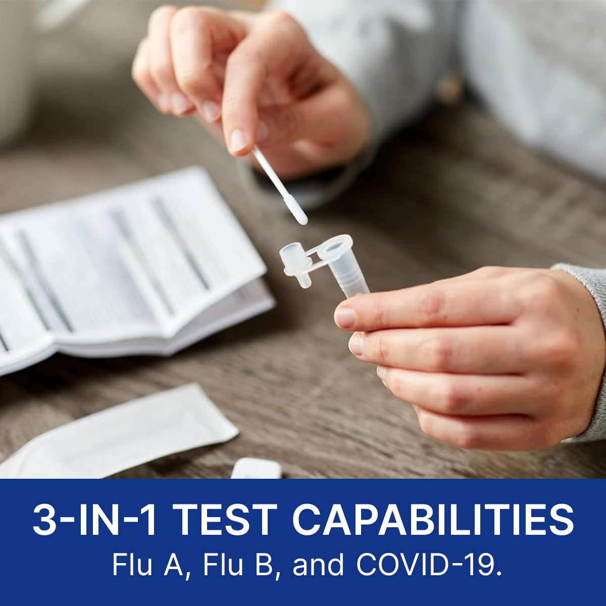 CorDx TyFast Flu A/B & COVID-19 Multiplex Rapid Test Kit, 25 Tests, 10 Minute Results