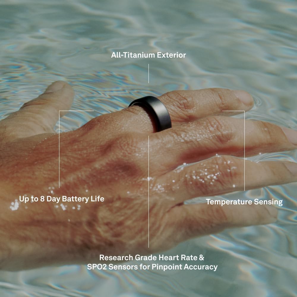 Oura Ring 4 Silver Size 9 Sleep Activity Tracker with AI Advisor