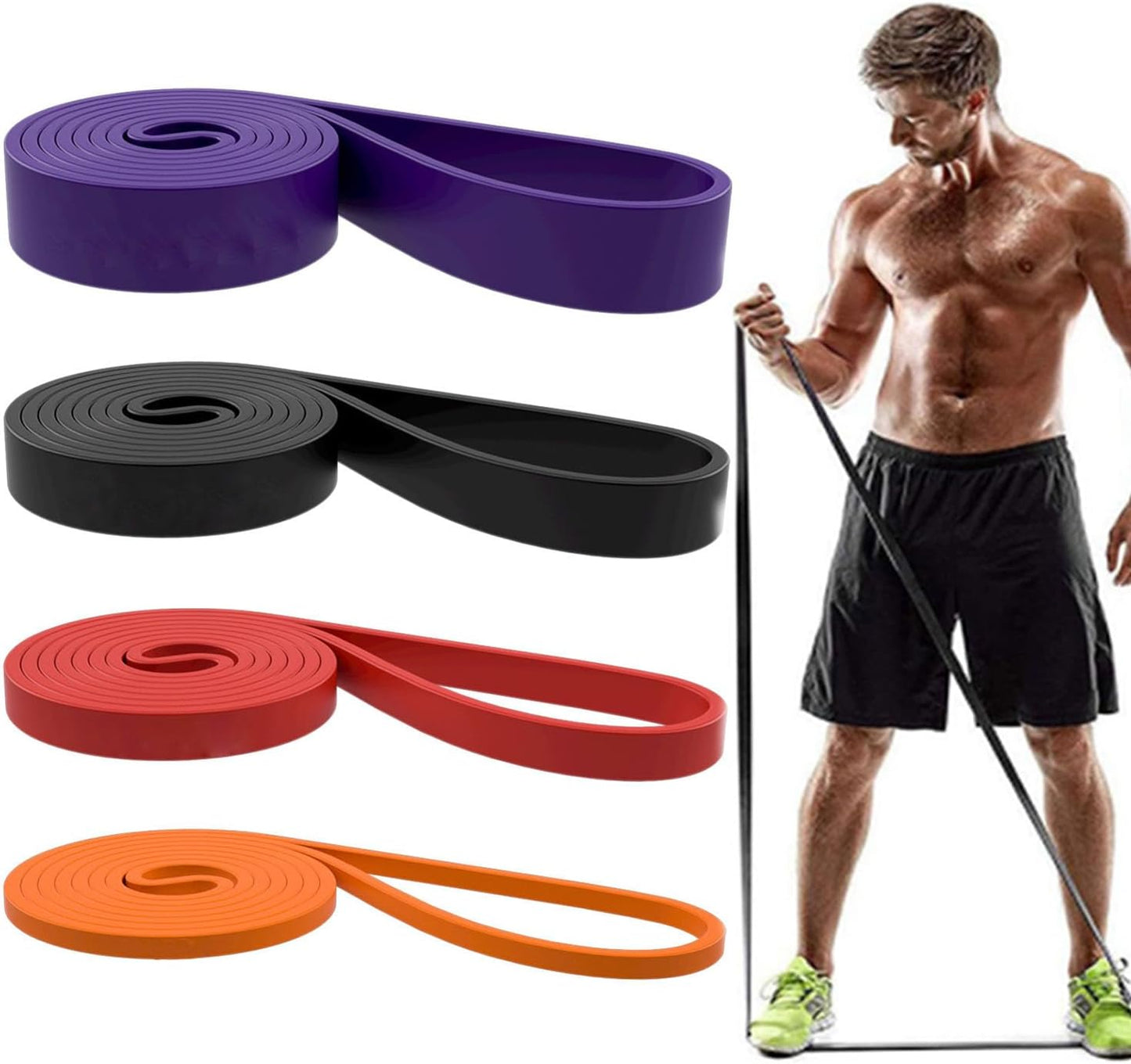 Resistance Bands Set - Pull Up Assist Bands for Workout, Fitness, Physical Therapy