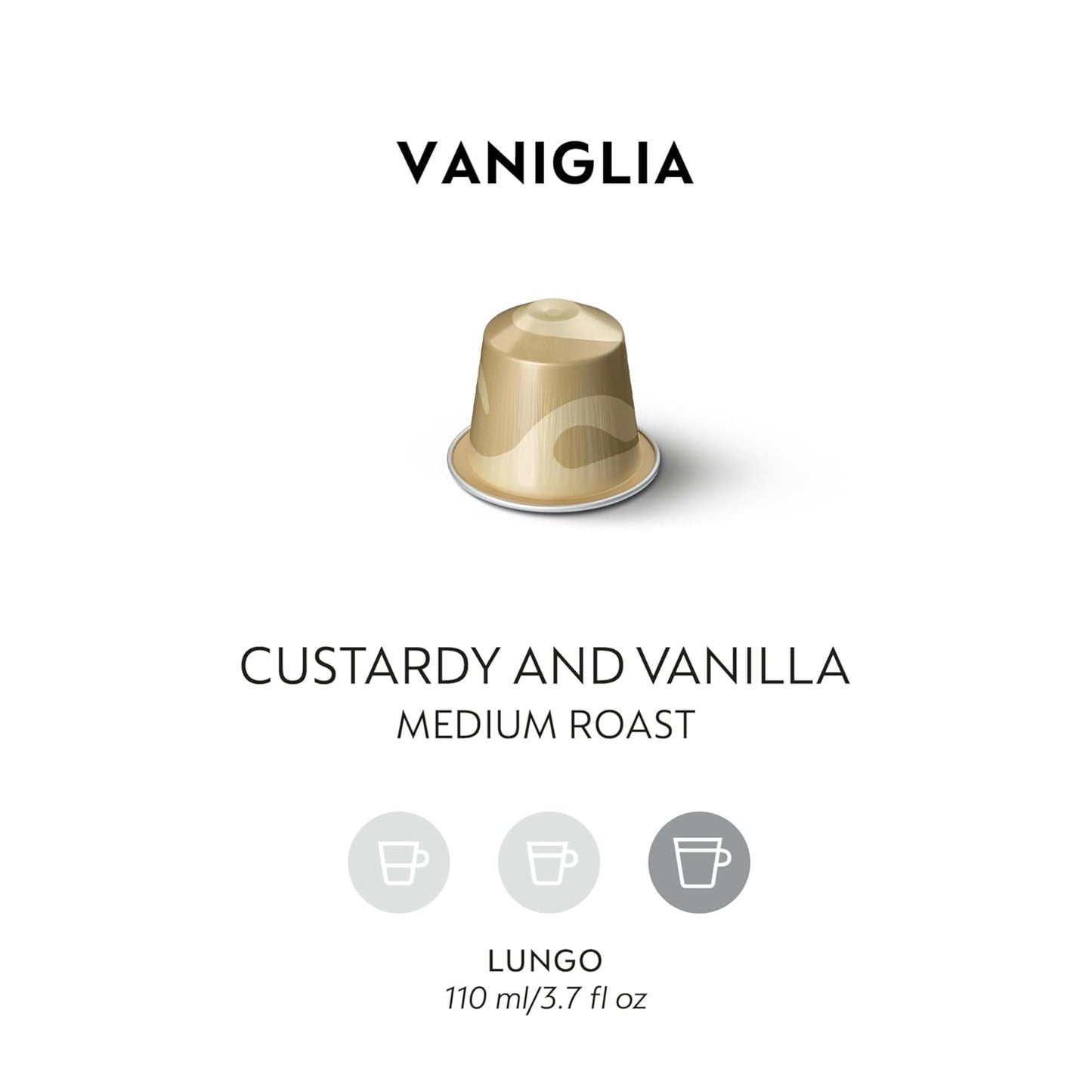 Nespresso Original Line Vaniglia Medium Roast Espresso Coffee Pods 50 Count
