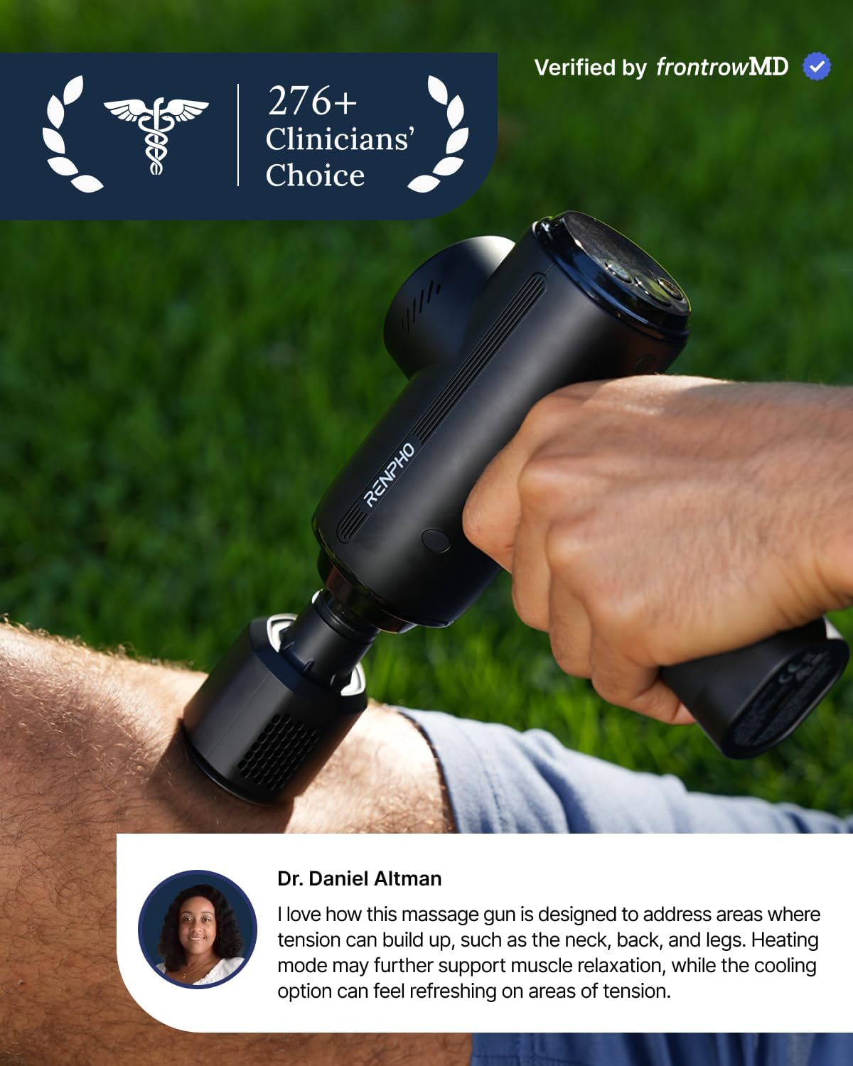 RENPHO Active Thermacool 2 Massage Gun with Heat and Cold Therapy