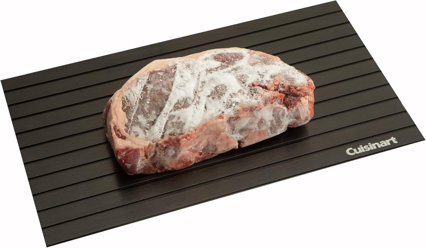 Cuisinart Defrosting Tray for Frozen Meat, Advanced Conductive Aluminum | CDT-010P, meat defroster plate rapidly thaws meat and preserves flavors with a non-stick, easy-to-clean surface
