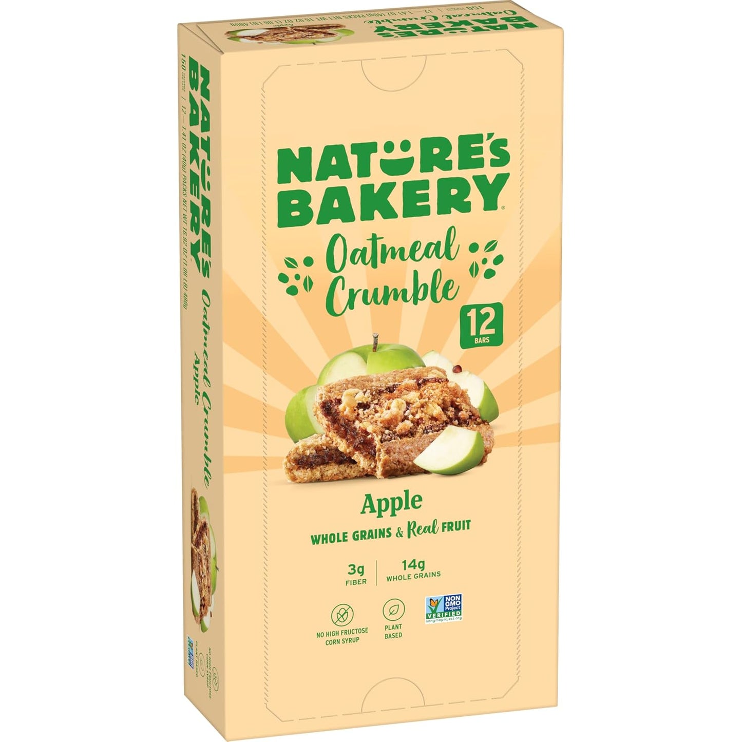 Nature's Bakery Oatmeal Crumble Bars, Strawberry, Real Fruit, Vegan, Non-GMO, 6 Boxes With 6 Packs, 36 Count