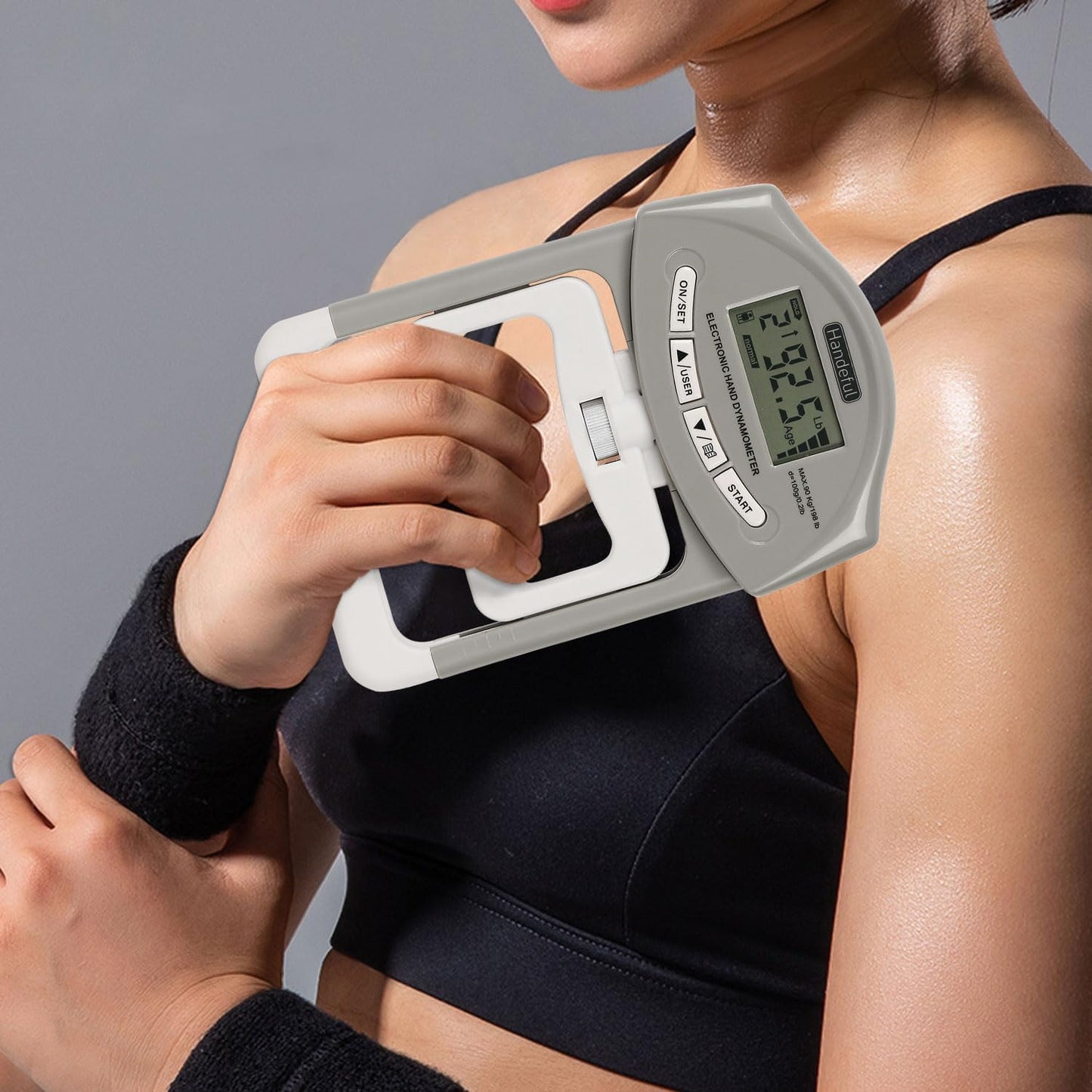 Handeful Grip Strength Tester Trainer - Dynamometer Handgrip Measurer