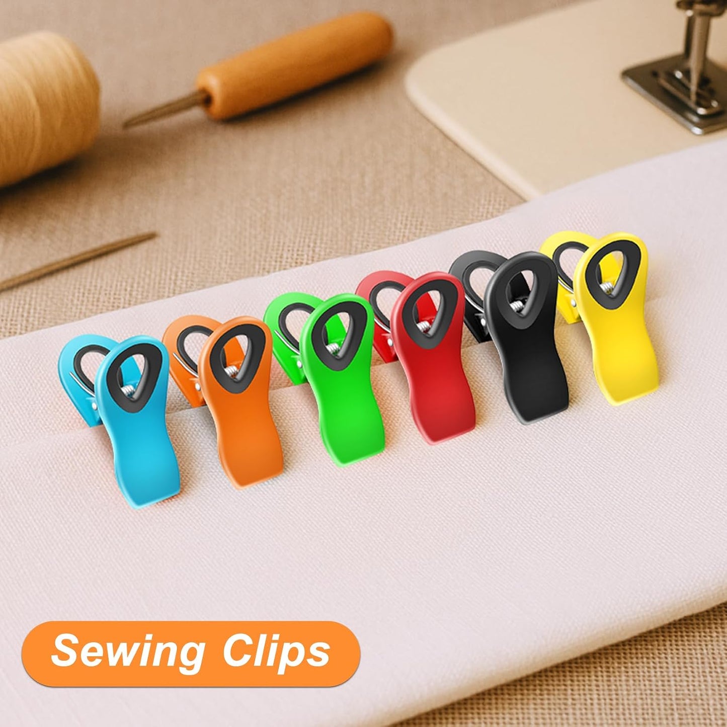 JETMORE 12 Pack Chip Clips Bag Clips, Magnetic Bag Clip for Food Storage | Heavy duty, plastic food clip for chips, snack, kitchen, refrigerator, garden, sewing, fabric, clothes pins