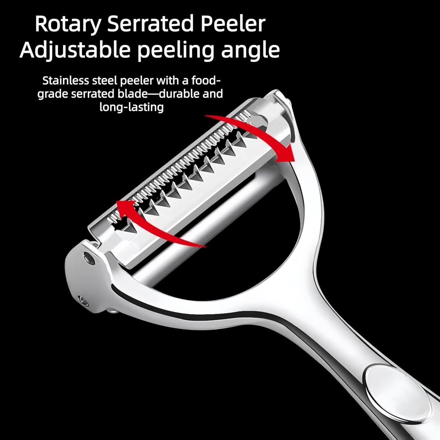 Multifunction Vegetable Peeler Julienne Peeler for Kitchen | stainless steel 2 in 1 julienne vegetable peeler for potato ,cabbage,carrot,cucumber,fruit