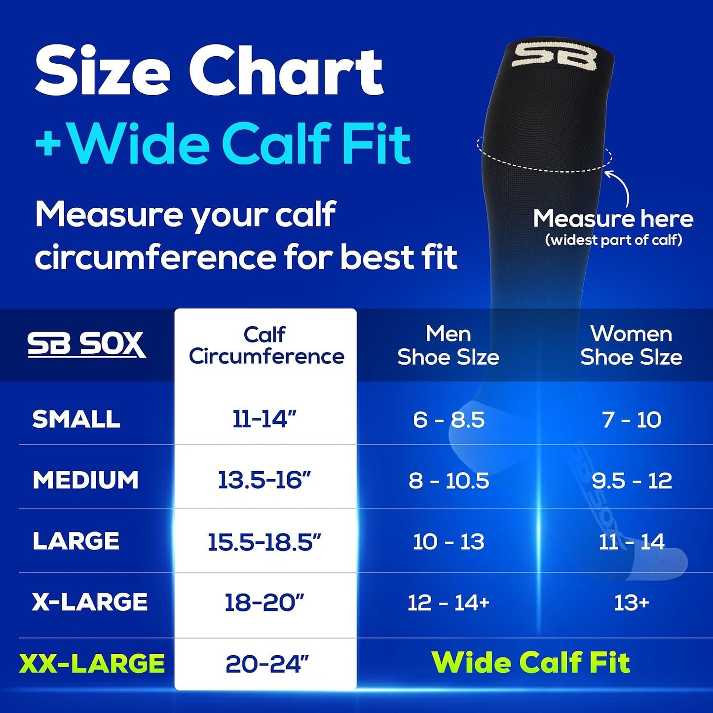 SB SOX Compression Socks for Men & Women 20-30mmHg
