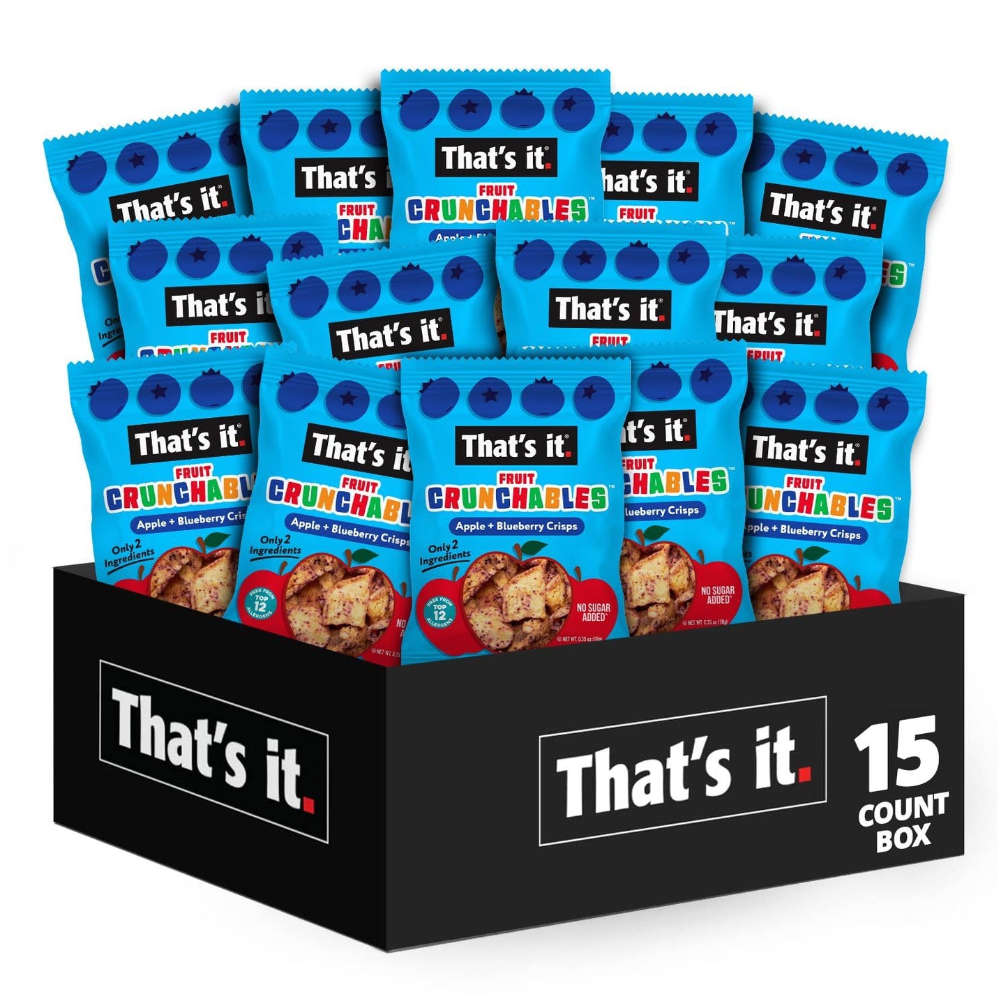 That's it Fruit Crunchables Variety Pack 100% Fruit Crisps Plant-Based Non-GMO Gluten-Free