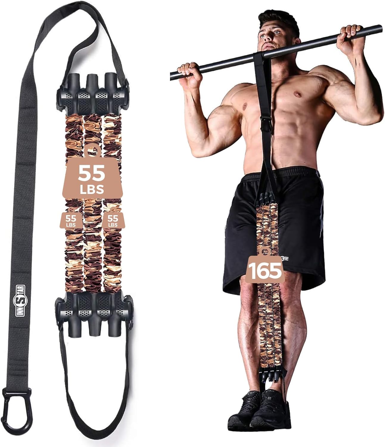 Innstar Heavy Duty Resistance Band for Pull Up Assist with Adjustable Resistance