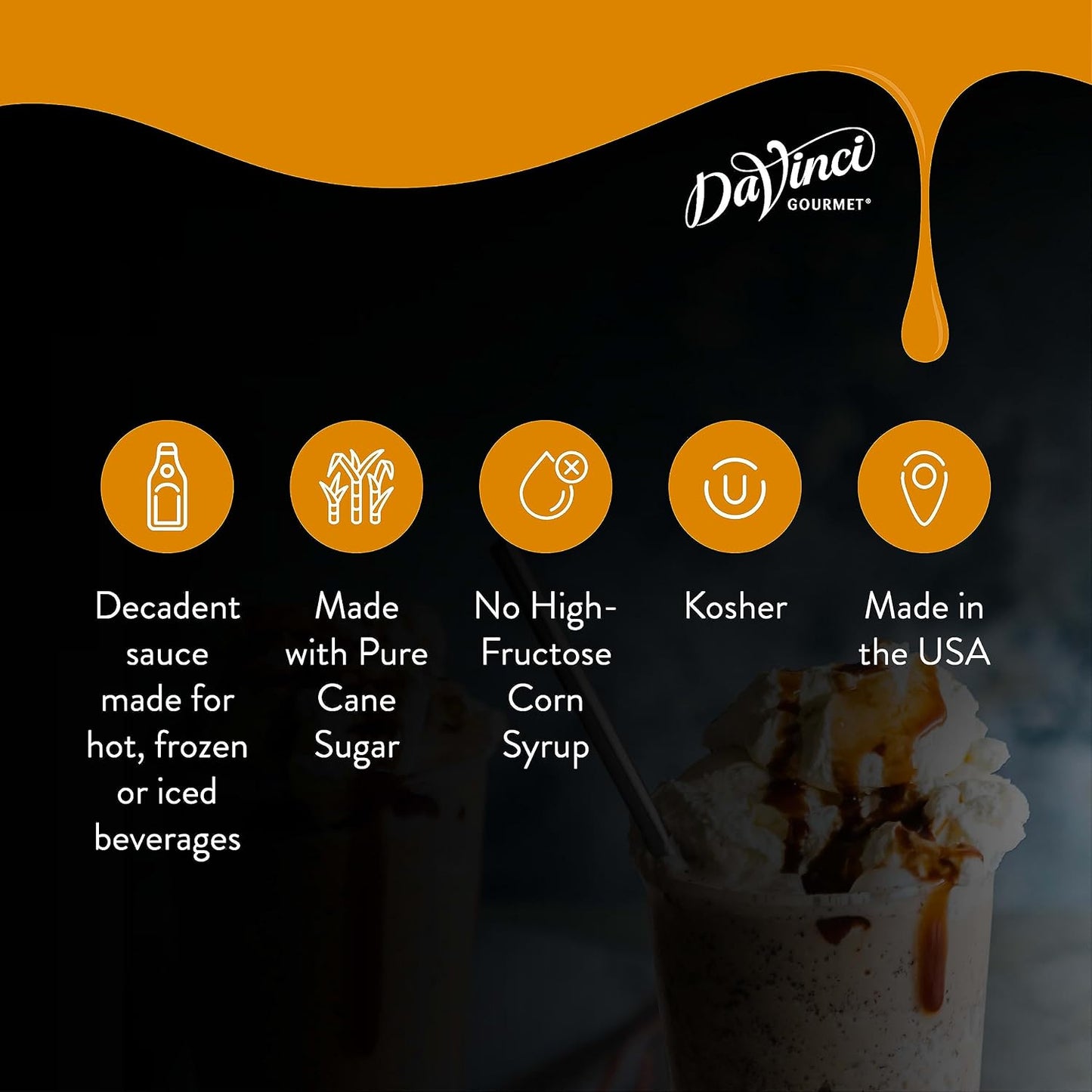 DaVinci Gourmet Chocolate Sauce, 64 Fluid Ounces (Pack of 1)