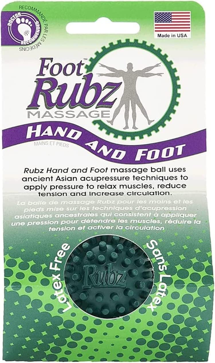 Due North Foot Rubz Hand & Back Massage Ball for Plantar Fasciitis Relief