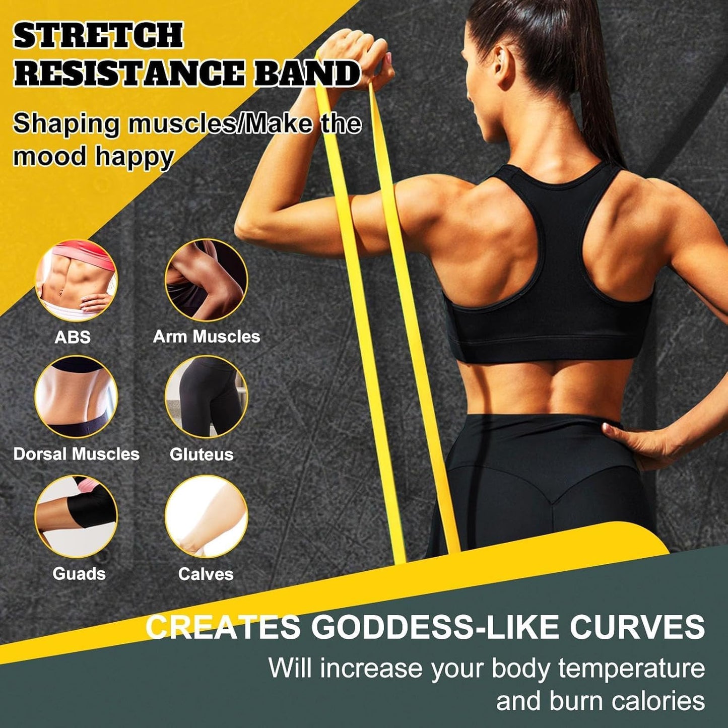 Resistance Bands for Full Body Workout - Durable, Versatile, Portable Home Gym Equipment