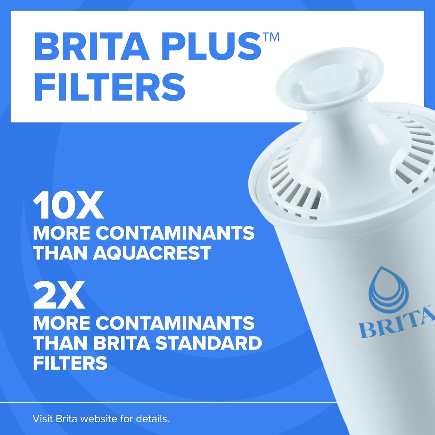 Brita UltraMax Large Water Dispenser with 1 BritaPlus Filter, 27 Cup capacity, Black (Package May Vary)