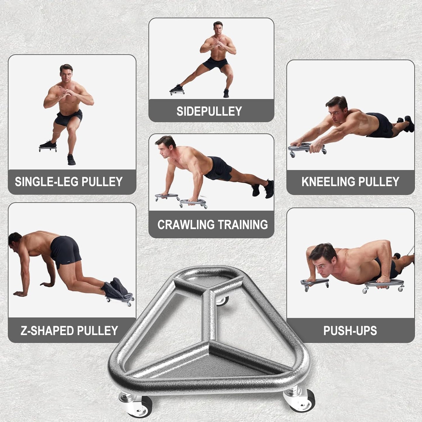 HOTWAVE Extra-Wide Ab Roller Wheel for Core Workout - Stable & Quiet Fitness Equipment