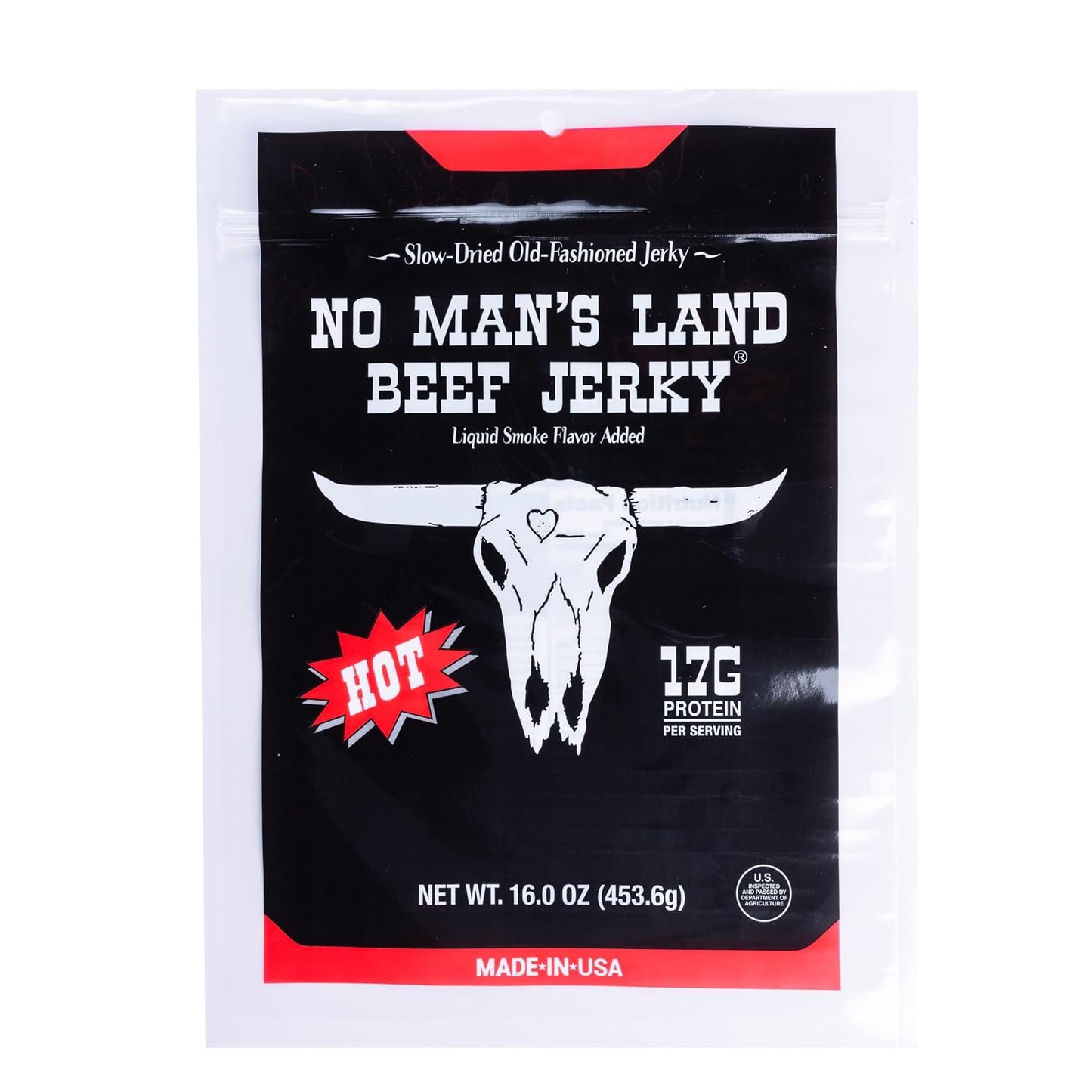 No Man's Land Hand-Cut Steak Beef Jerky Made in Oklahoma