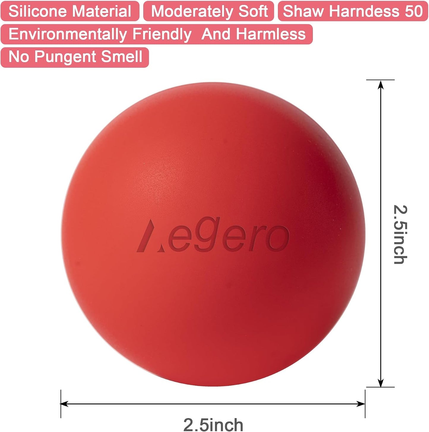 Massage Lacrosse Balls for Myofascial Release and Deep Tissue Massage 2Pack