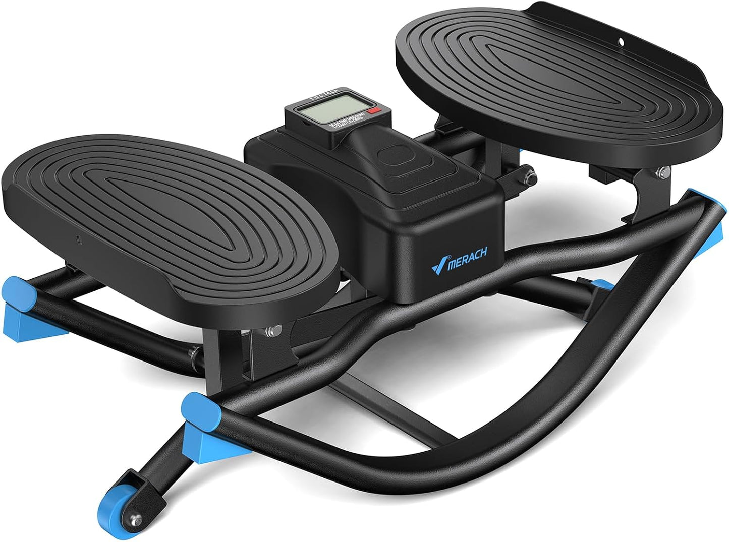 Merach 3D Motion Rocking Stepper with Resistance Bands - Low-Impact Home Workout Equipment