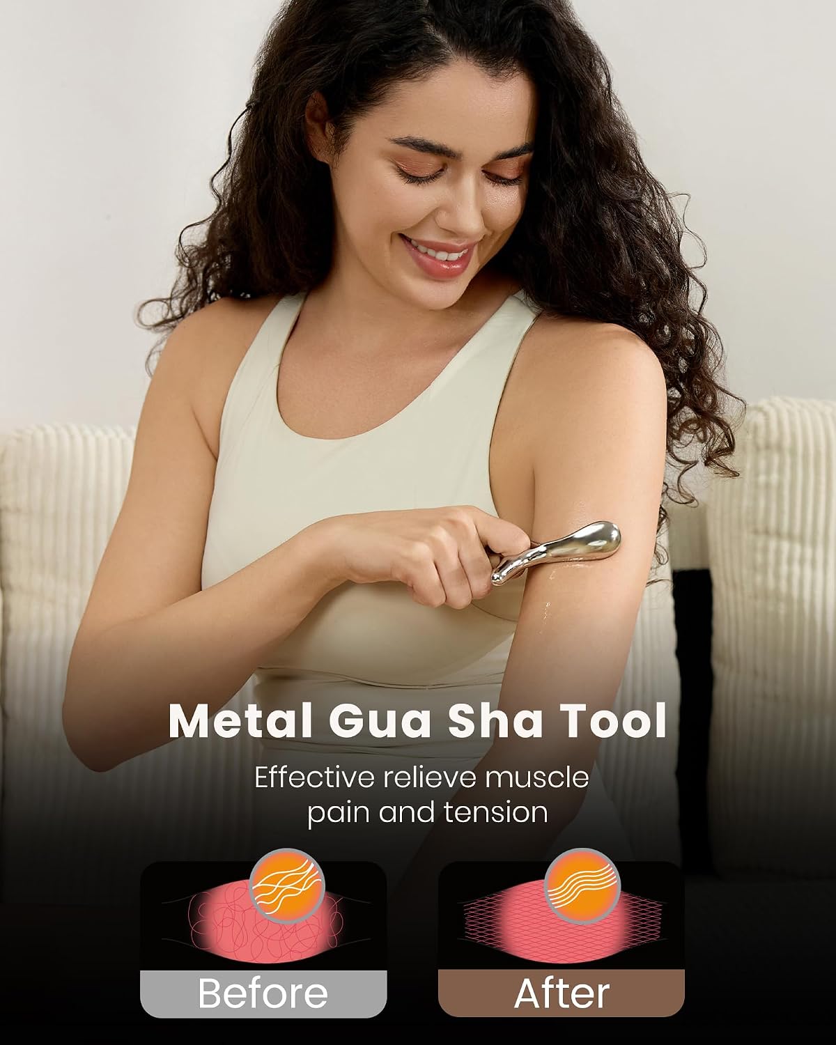 lifechill Trigger Point Massage Tool for Deep Tissue Massage and Gua Sha