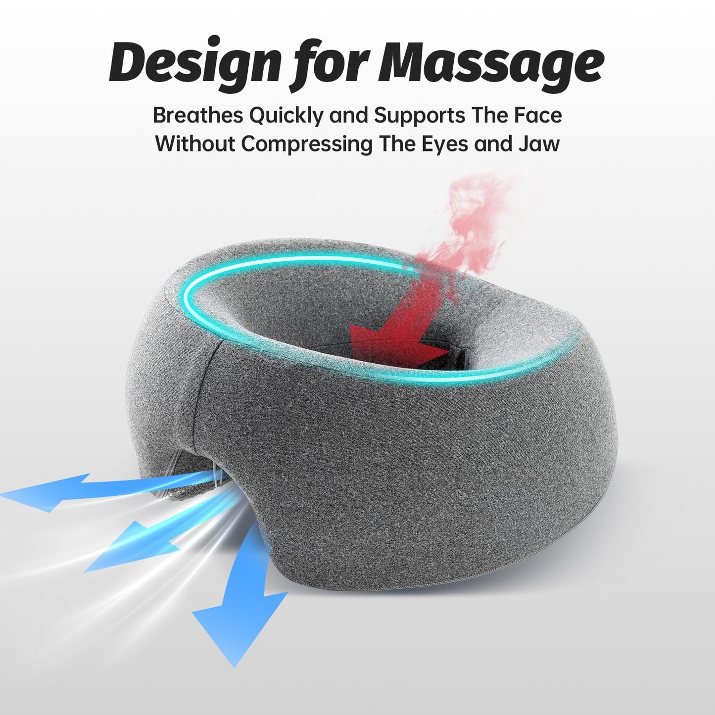 xiaomubiao face down pillows for massage table and stomach sleeping grey