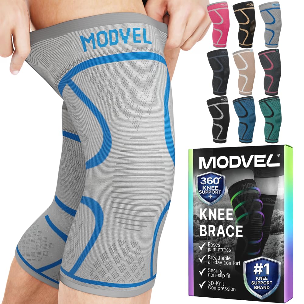 Modvel 2 Pack Knee Brace for Women and Men - Knee Support