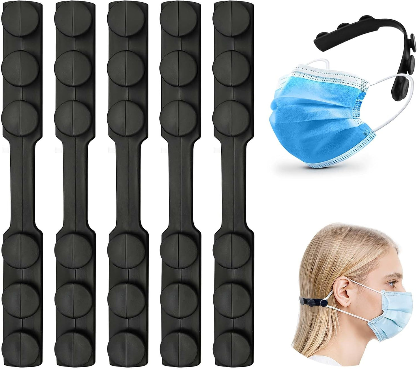 Silicone Mask Holder Ear Saver Mask Extender Strap Adjustable