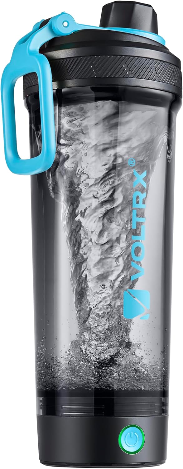VOLTRX 24oz Electric Protein Shaker Bottle - USB Rechargeable