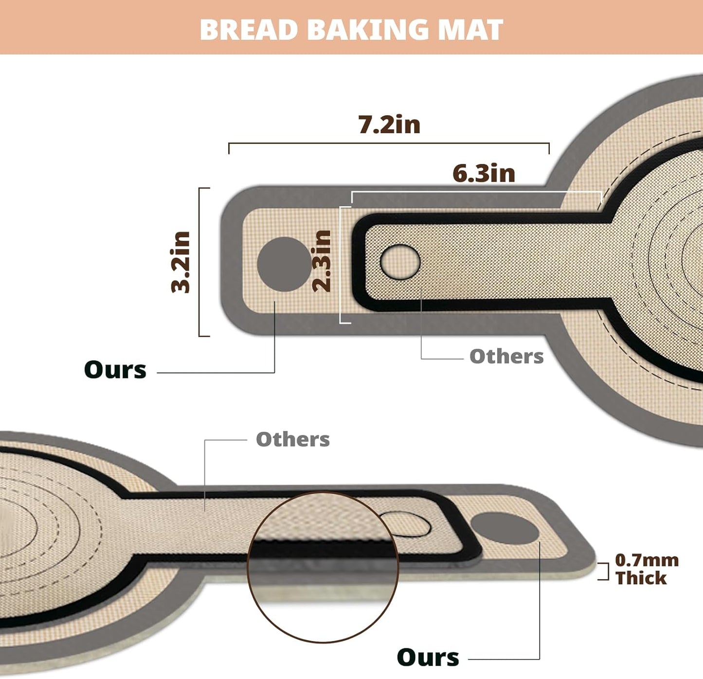Koolstuffs Silicone Bread Sling for Dutch Oven, Nonstick & Reusable, 2 Pack | Non-Stick & Easy Clean, Reusable Sourdough Mat, Sourdough Bread Baking Supplies, Tools & Accessories
