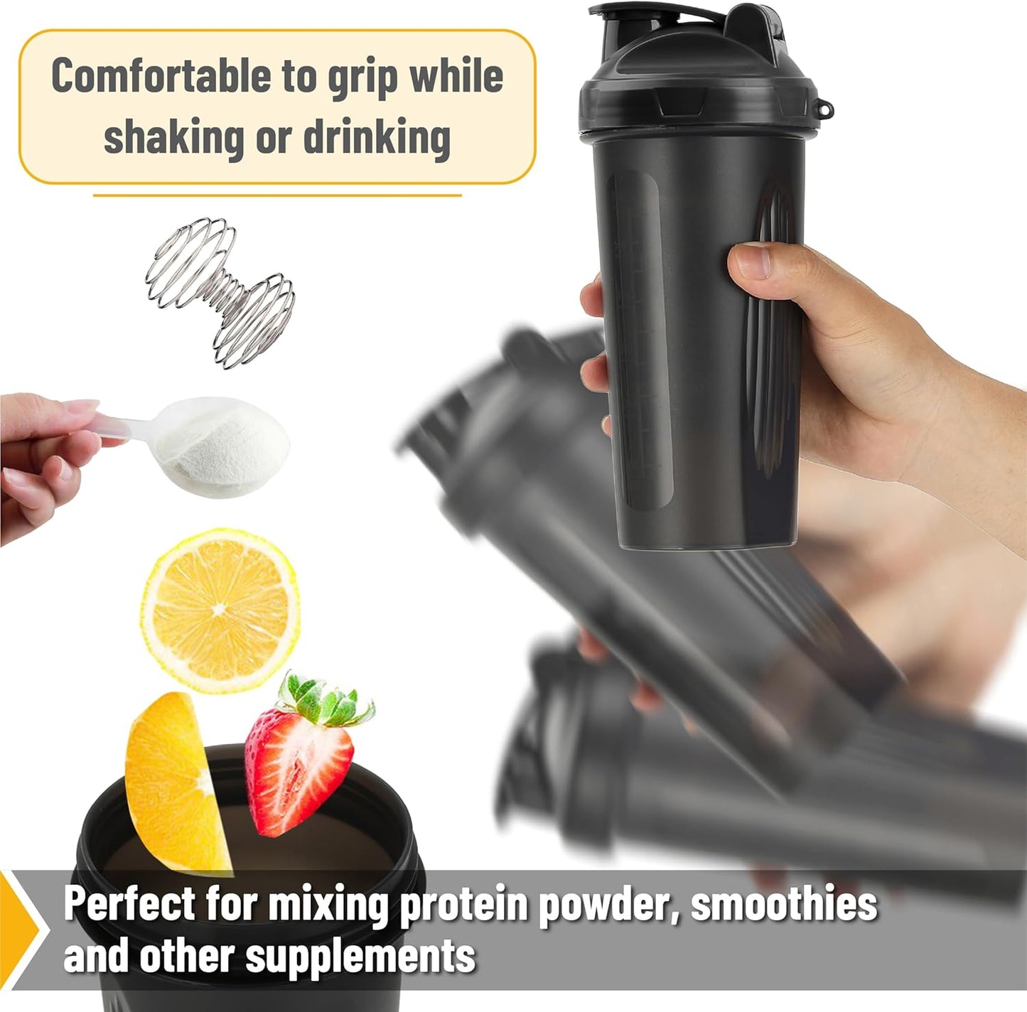 Mr. Pen 28oz Protein Shaker Bottle with Whisk Ball