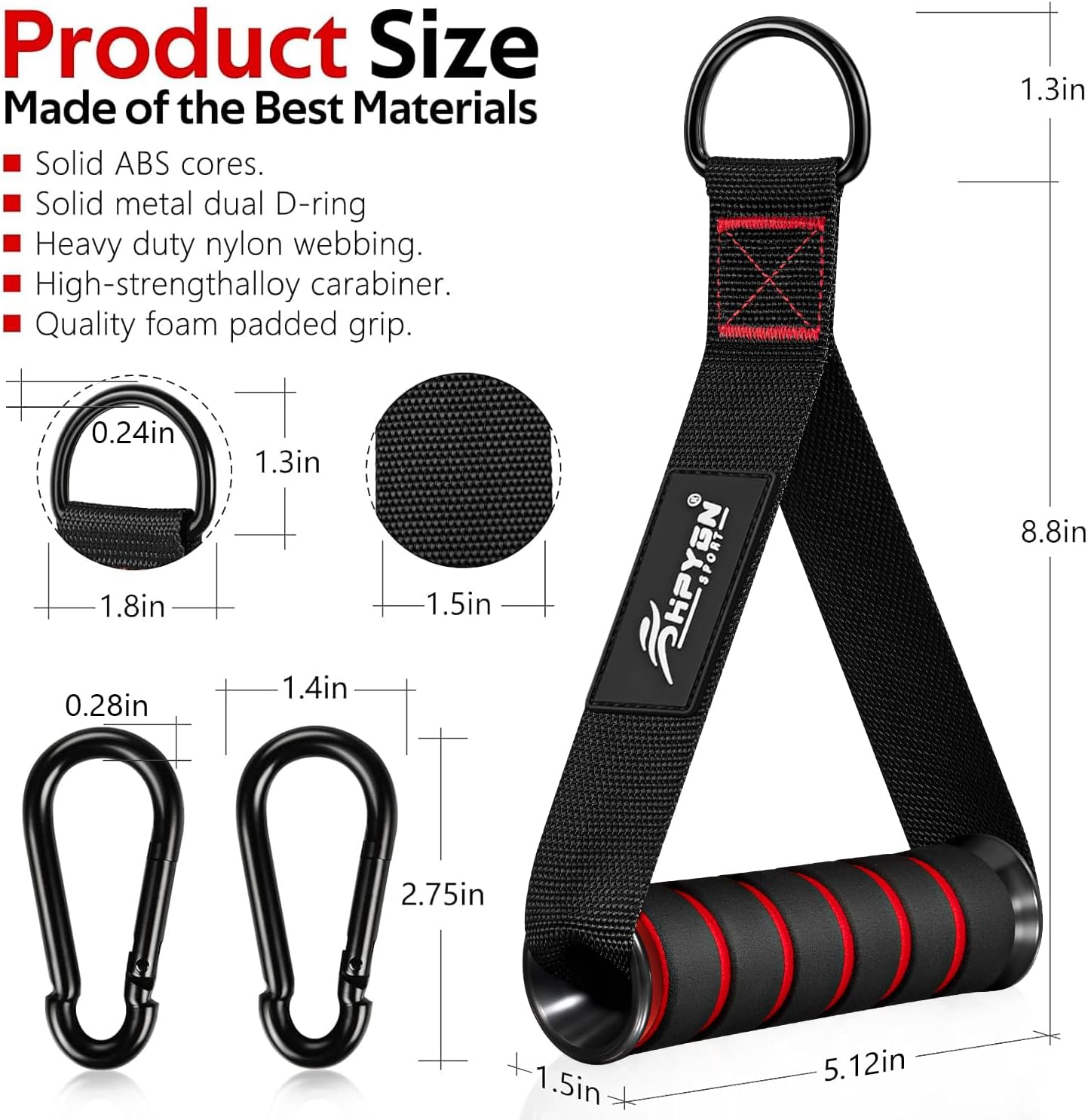 HPYGN Exercise Handle: Versatile Fitness Accessory for Pilates, Yoga, Strength Training