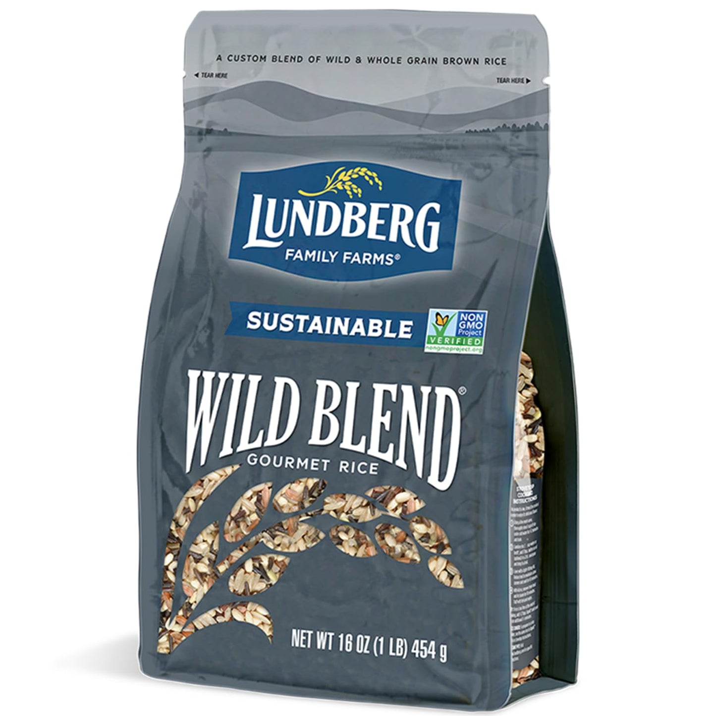Lundberg Regenerative Organic Wild Blend Rice - Brown, Red & Black, 32 Oz