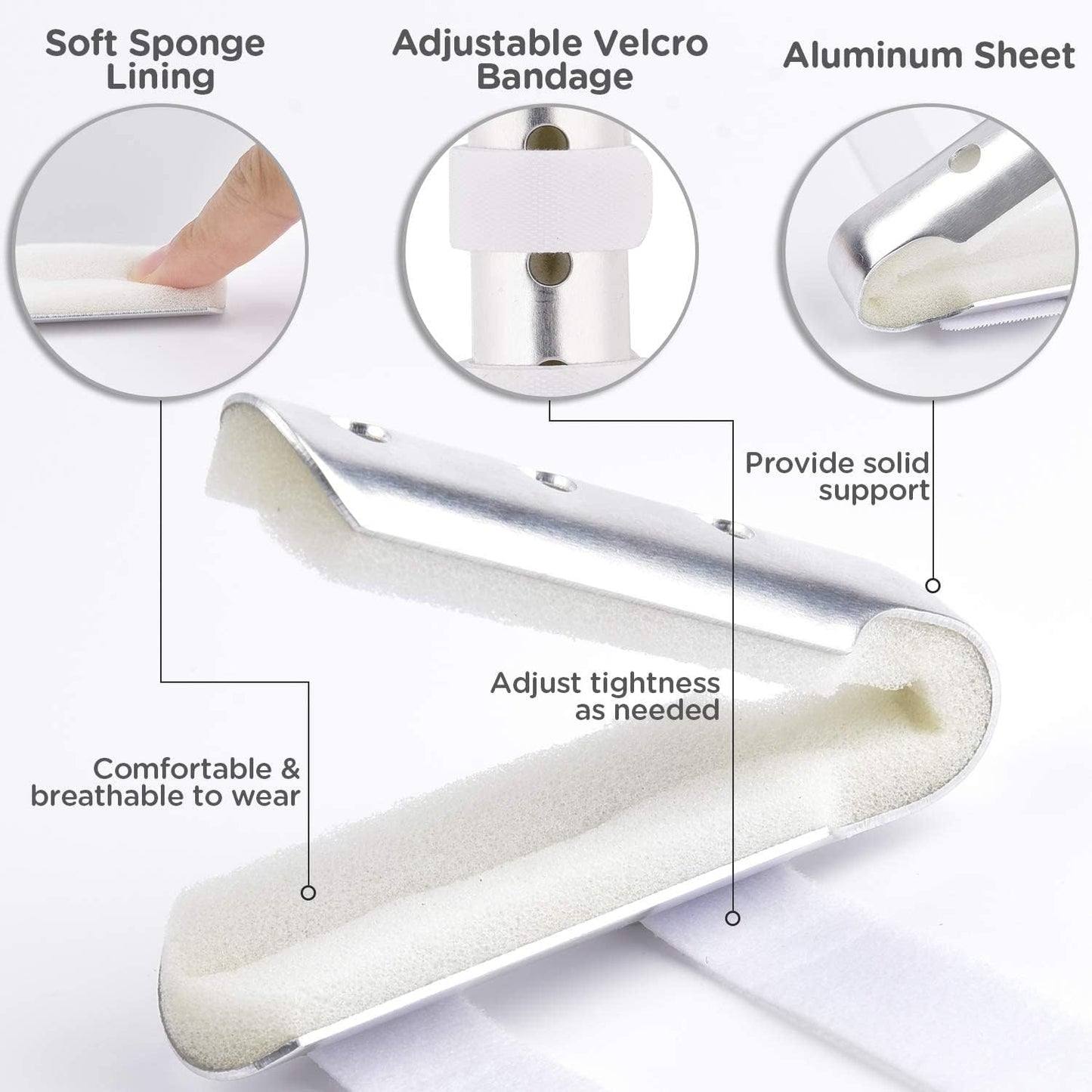 Sopito 7PCS Finger Support Brace Stabilizer for Arthritis and Knuckle Immobilization