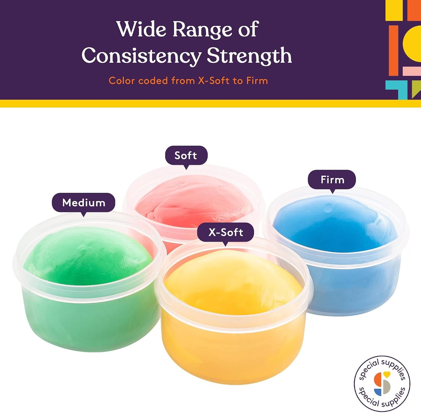 Special Supplies Therapy Putty for Teens and Adults - Resistive Hand Exercise