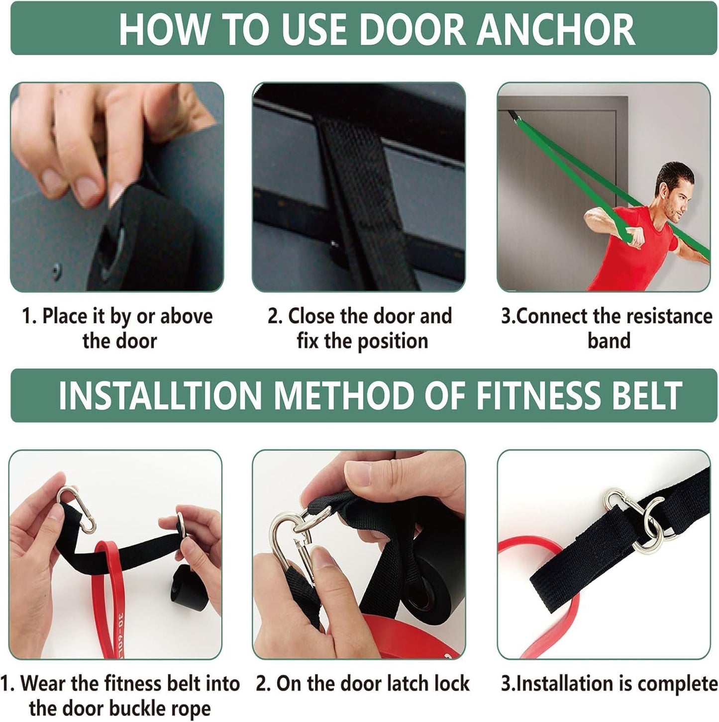 Resistance Bands for Full Body Workout - Durable, Versatile, Portable Home Gym Equipment